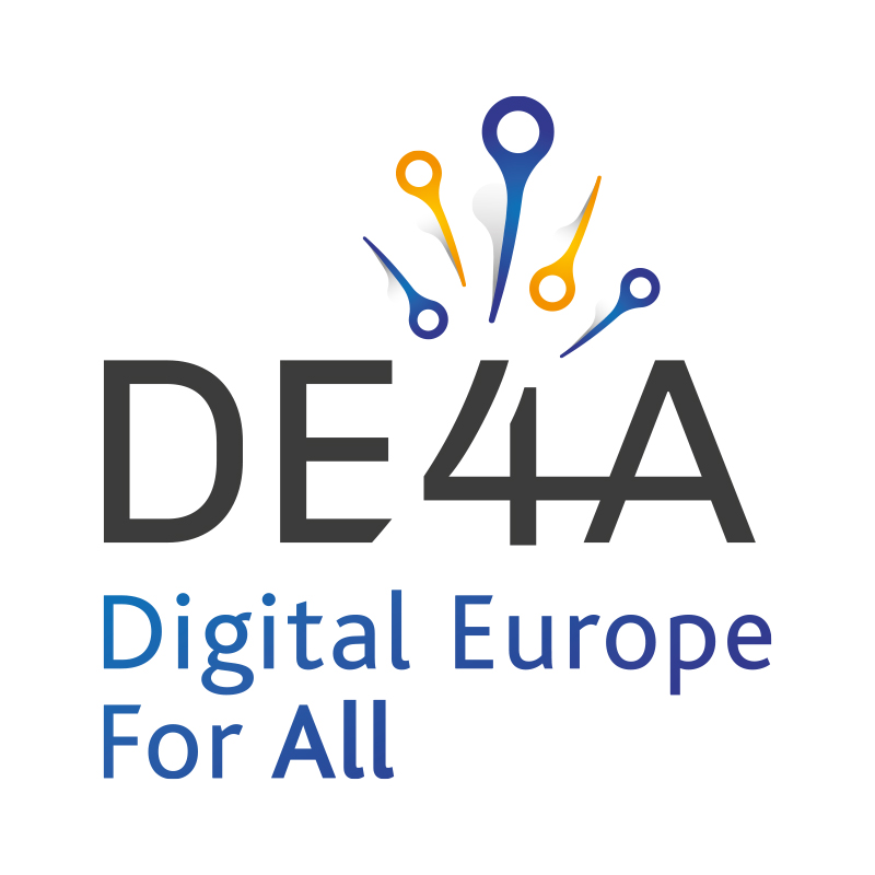 logo digital europe for all